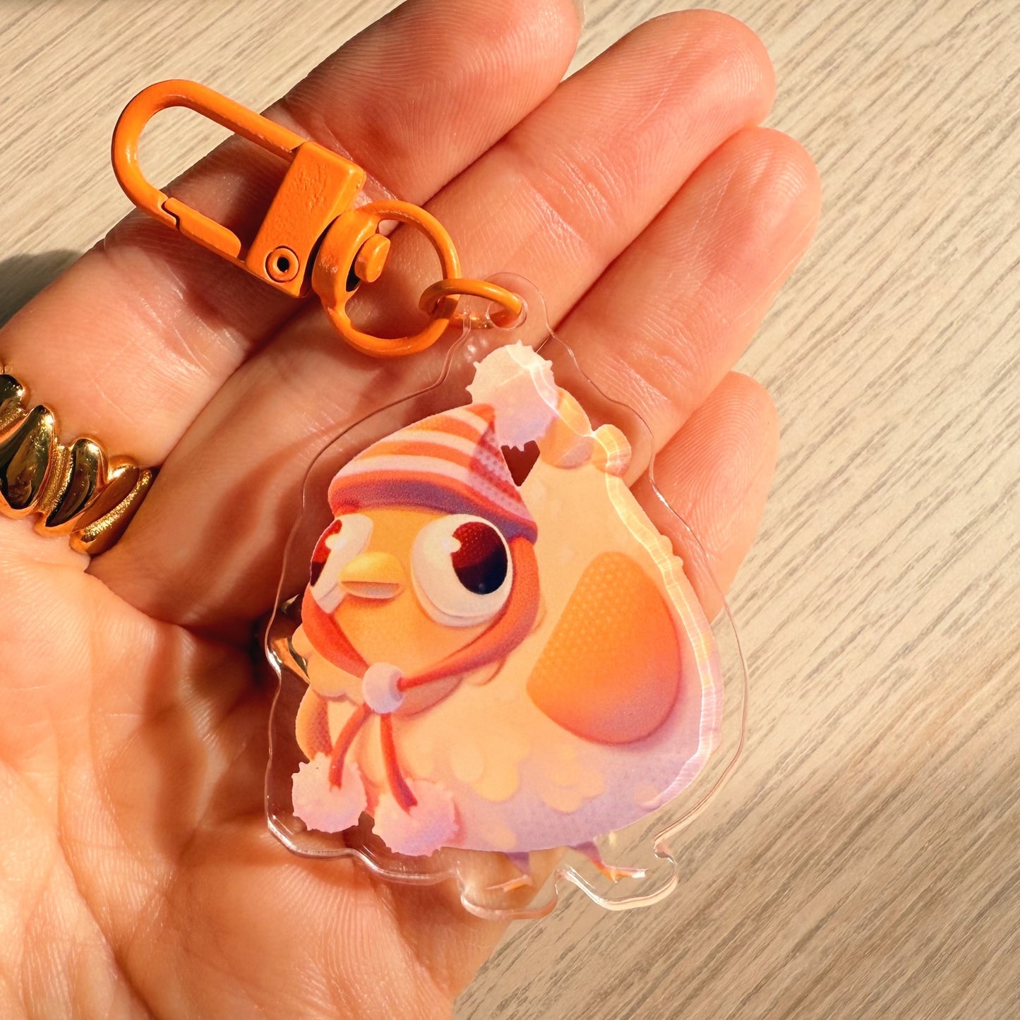 Pandora the hen | acrylic keychain