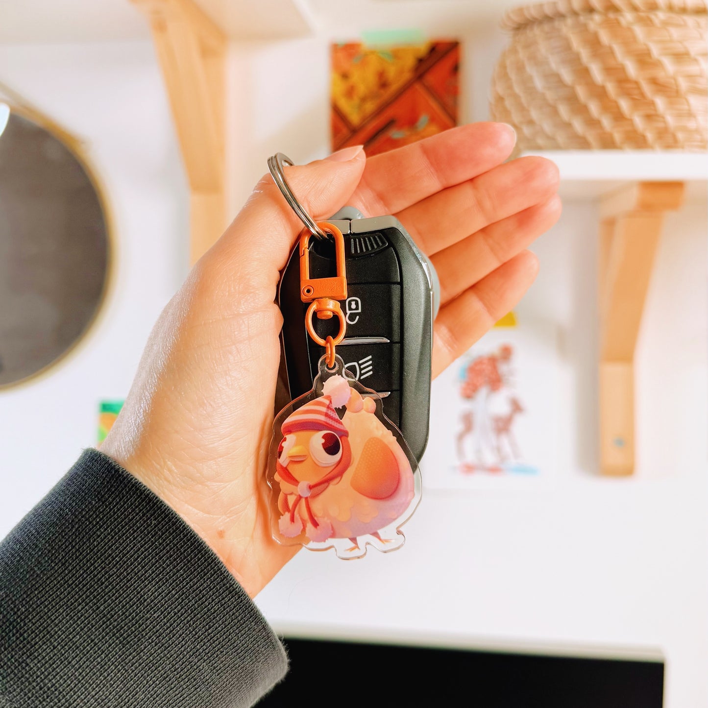 Pandora the hen | acrylic keychain