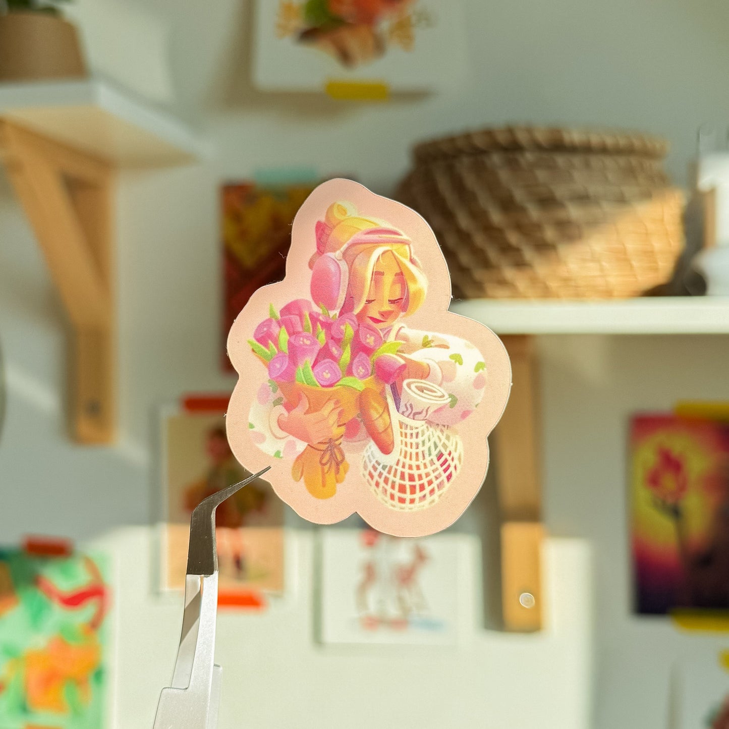 tulip girl | sticker