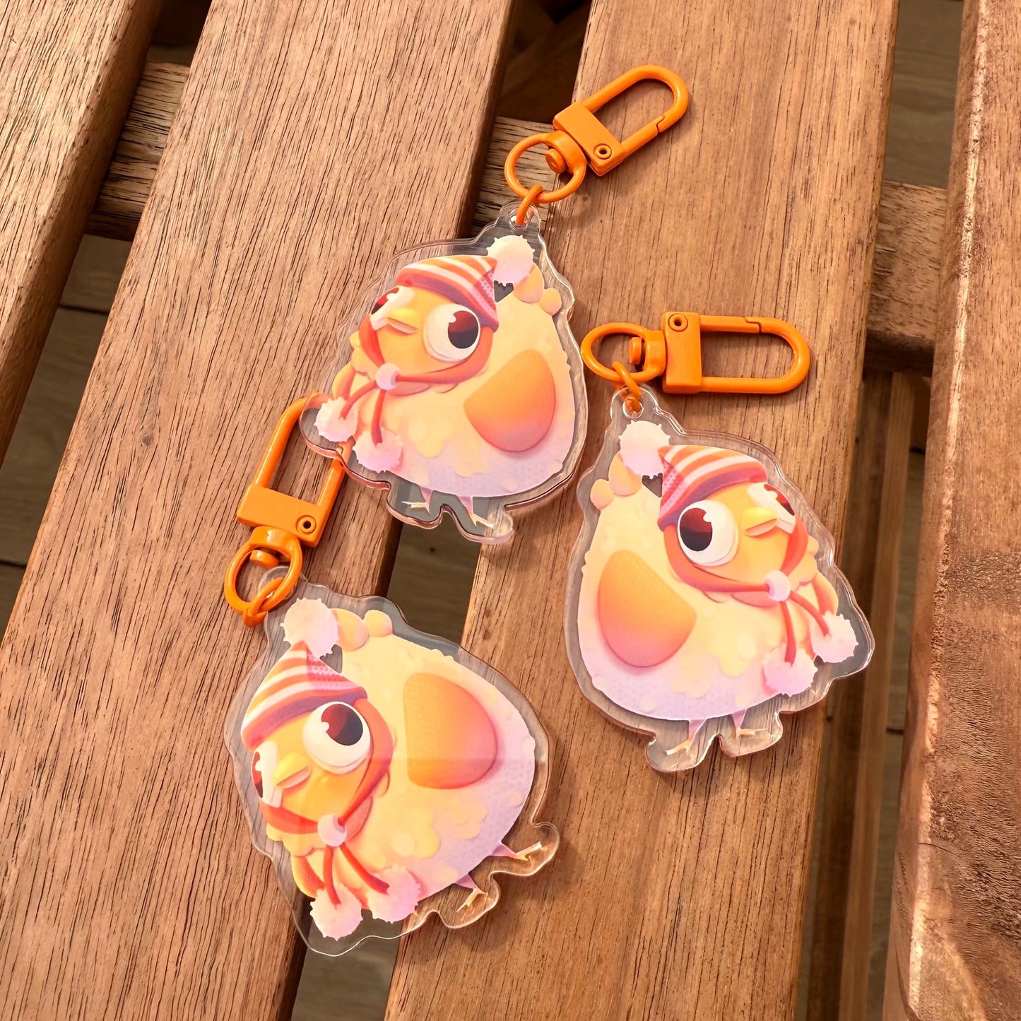 Pandora the hen | acrylic keychain