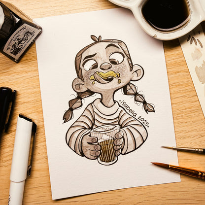 moustache ⊹ original artwork