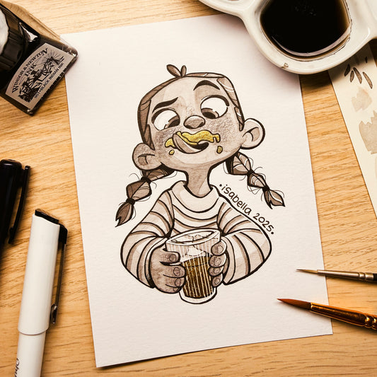 moustache ⊹ original artwork