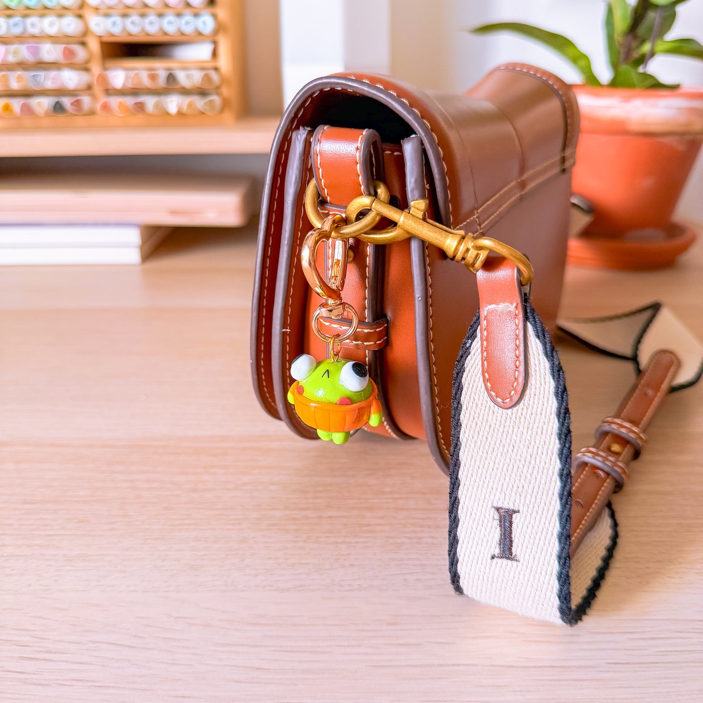 moody frog ⊹ keychain