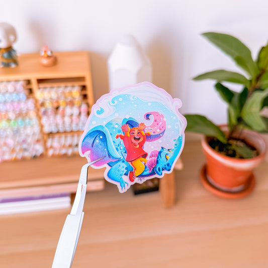 the ice dragon's whisper ⊹ sticker