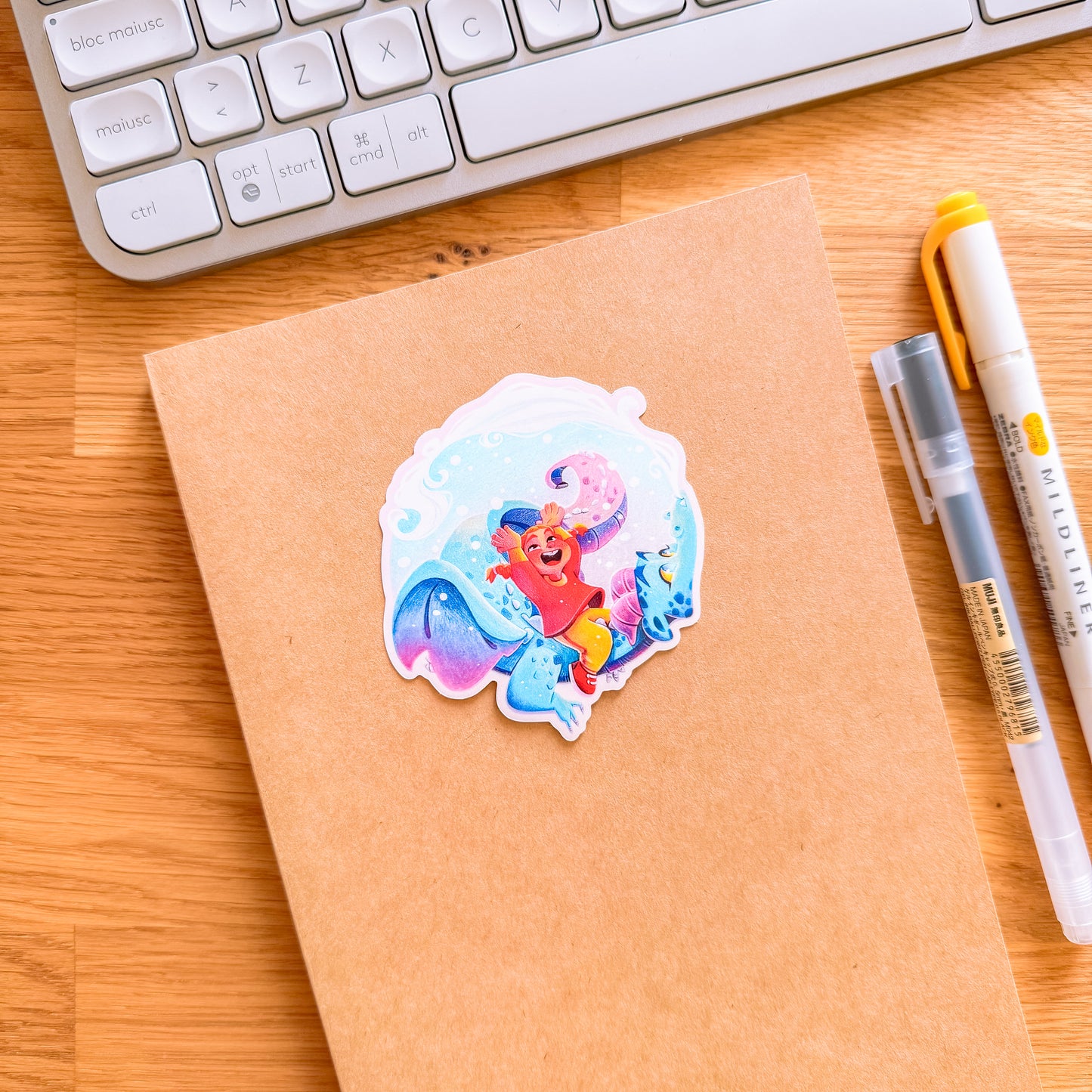 the ice dragon's whisper ⊹ sticker